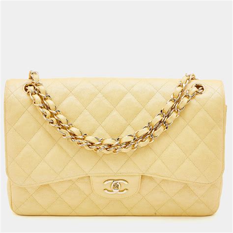 chanel yellow classic flap|chanel classic flap small price.